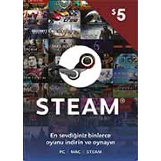 Steam Cüzdan Kodu 5 USD